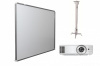 Интерактивная доска Exell 77 с проектором Exell EXD101W и креплением Digis DSM-2L